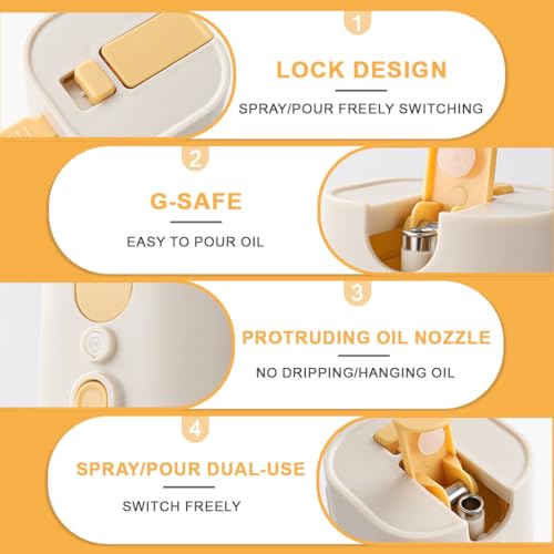 HASTHIP® 2 in 1 Olive Oil Sprayer for Cooking, Light-Blocking Olive Oil Dispenser Bottle for Kitchen Gadgets, 580ml Dark Amber Glass Brown Bottle HASTHIP® 2 in 1 Olive Oil Sprayer for Cooking, Light-Blocking Olive Oil Dispenser Bottle for Kitchen Gadgets, 580ml Dark Amber Glass Brown Bottle